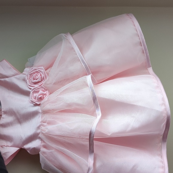 NWT Carter's light pink special occasion baby dress size 12 mos - Picture 9 of 11